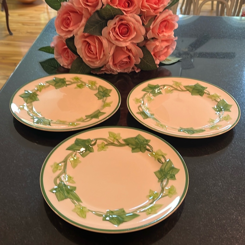 (3) Salad Plates - Pattern Ivy (American) by FRANCISCAN